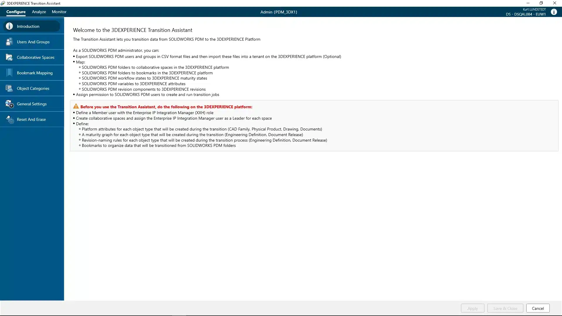 3DXTA OC 3DEXPERIENCE Transition Assistant​ 4