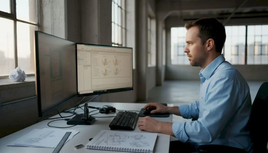 Organisation des fichiers numériques par un ingénieur spécialisé en CAO