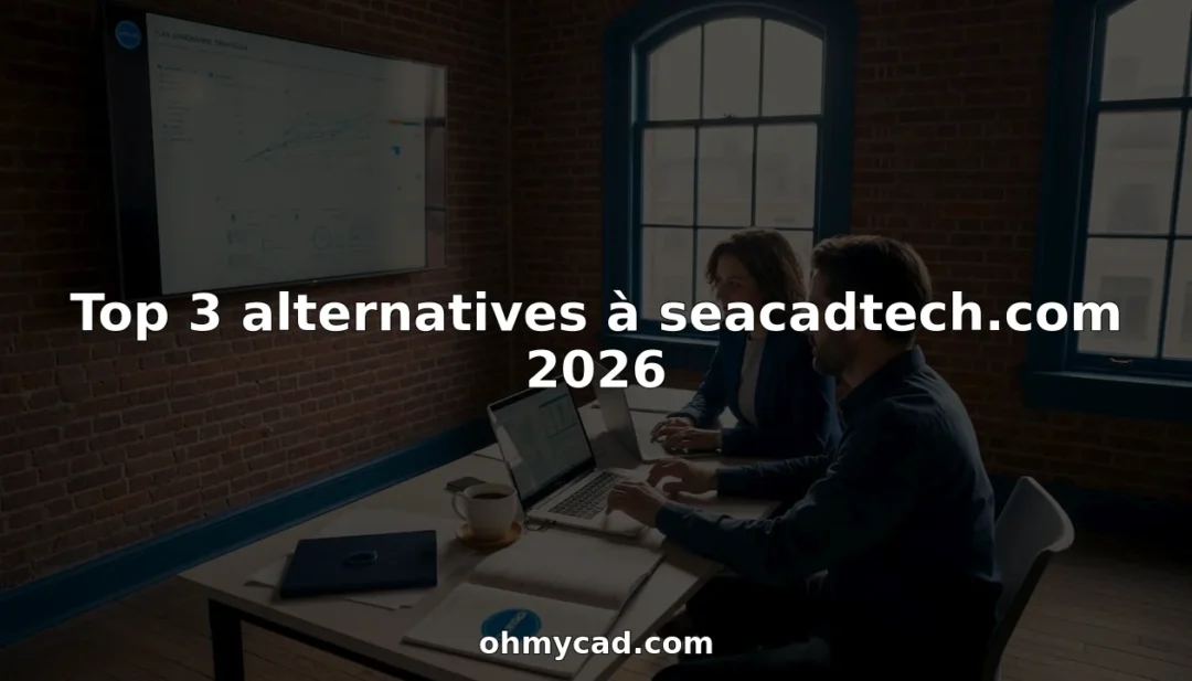 Des ingénieurs échangent autour des différentes solutions de logiciels de CAO dans un bureau moderne en open space.
